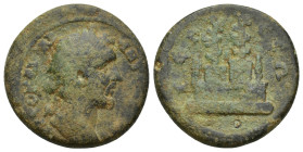 PISIDIA. Selge. Antoninus Pius, 138-161. Diassarion (Bronze, 24mm, 9.1 g). AYTO KAICAP ANTΩNЄINOC Laureate head of Antoninus Pius to right. Rev. CЄΛΓЄ...