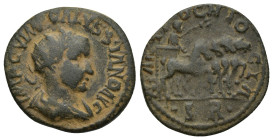 PISIDIA. Antioch. Volusian (251-253). Ae. (22mm, 5.7 g) Obv: IMP C VIMP CALVSSIAVD AV. Radiate, draped and cuirassed bust right. Rev: ANTIOCHIO CLA / ...