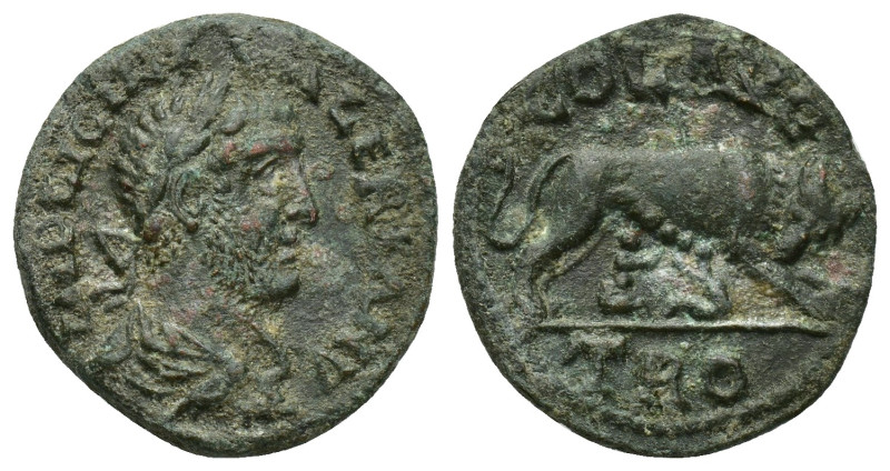 TROAS. Alexandreia. Valerian I (253-260). Ae. (20mm, 4.9 g) Obv: IMP LIC VALERIA...