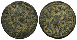 Phrygia. Laodikeia ad Lycum. Elagabalus AD 218-222. Bronze Æ (24mm, 7 g). AVT K M AVP ANTΩΝΕΙΝΟC, laureate, draped and cuirassed bust right / ΛΑΟΔΙΚΕΩ...