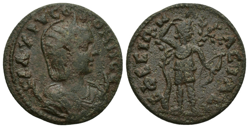 IONIA, Ephesus. Salonina. Augusta, AD 254-268. Æ (25mm, 7.7 g). Diademed and dra...