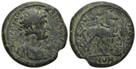 Lydia. Mostene. Hadrian AD 117-138. Bronze Æ (30mm, 16.6 g) ΑΥ ΚΑΙ ΤΡΑΙΑΝ ΑΔΡΙΑΝΟϹ ϹΕ Γ Δ Π, draped, cuirassed and laureate bust right / ΛΥΔΩΝ ΜΟϹΤΗΝΩ...