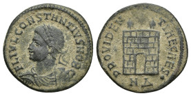 CONSTANTIUS II, as Caesar. 324-337 AD. Æ Follis (19mm - 2.9 g). Nicomedia mint. Struck 326-7 AD. FL IVL CONSTANTIVS NOB C, laureate, draped and cuiras...
