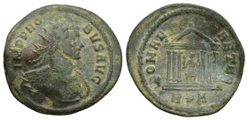 Probus. AD 276-282. Antoninianus (22mm, 3.2 g). Rome mint, 1st officina. 3rd emission, AD 278. Radiate and cuirassed bust right / Roma seated facing, ...