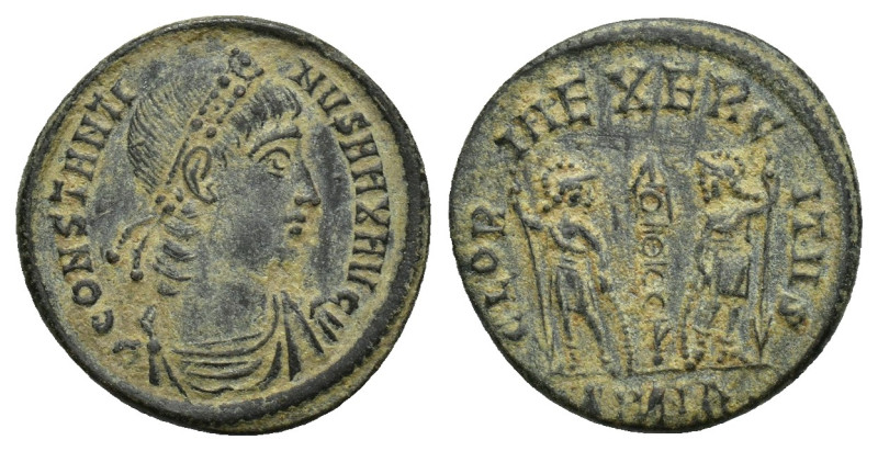 Constantine I, 307/310-337. Follis (Bronze, 16mm, 1.9 g), 335-337. CONSTANTINVS ...