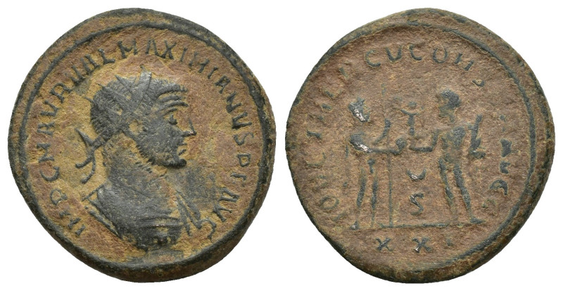 Maximian Æ Antoninianus. (22mm, 4.9 g) Antioch, AD 285-295. IMP C M AVR VAL MAXI...