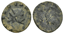 Divus Claudius II (Gothicus) AD 270. Rome Antoninianus Æ (15mm, 1.5 g) DIVO CLAVDIO, radiate head right / CONSECRATIO, eagle standing left, head turne...