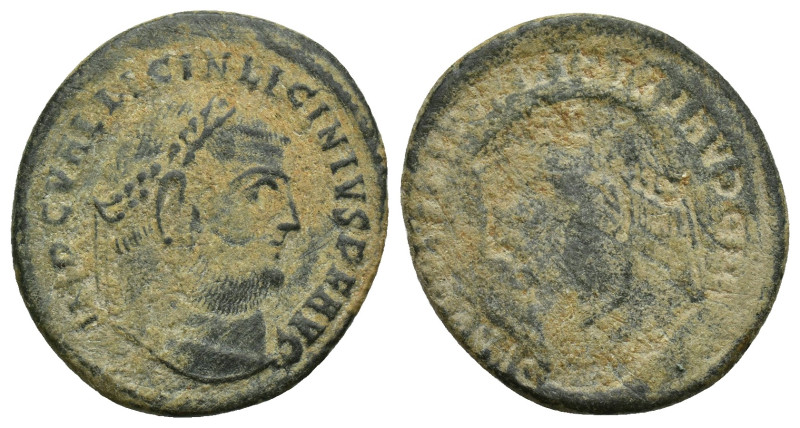Licinius I. A.D. 308-324. AE uniface, follis (23mm, 4 g). IMP C VAL LICIN LICINI...