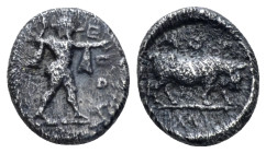 Lucania, Poseidonia Diobol circa 445-420 (Starting Bid £ 35 *)