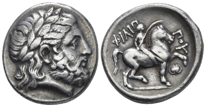 Kingdom of Macedon, Philip II, 359-336 Pella tetradrachm circa 323-316, AR 24.00...