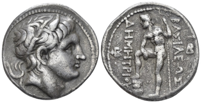 Kingdom of Macedon, Demetrius I Poliorcetes, 306-283 Amphipolis Tetradrachm circ...