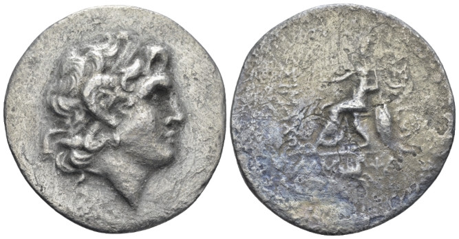 Mysia, Lampsacus Tetradrachm in name and types of Lysimachus circa II century BC...