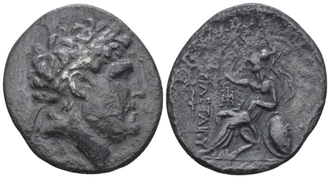 Mysia, Kingdom of Pergamum, Eumenes II. 197-158 Pergamum Tetradrachm in the name...