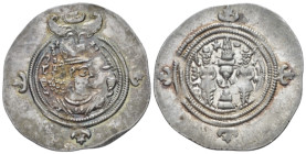 Parthia, Khosrau II., 590-628 AW ? (Ohrmazd-Ardaxšīr - Ahwāz) Drachm circa 590-628 (Starting Bid £ 35 *)