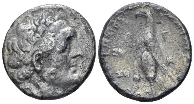 The Ptolemies, Ptolemy III Euergetes. 246-222 Alexandria Sidon, Tetradachm 245-2...