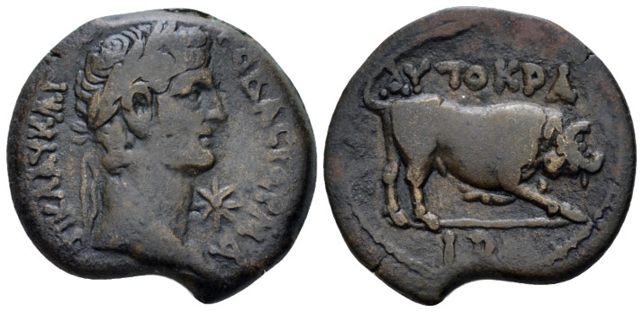 Egypt, Alexandria Claudius, 41-54 Diobol circa 41-42 (year 2), Æ 24.90 mm., 7.99...
