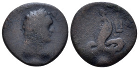 Egypt, Alexandria Domitian, 81-96 Obol circa 90-91 (year 10) - From a private British collection. (Starting Bid £ 30)
