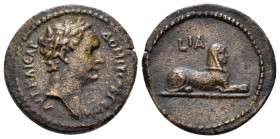 Egypt, Alexandria Domitian, 81-96 Obol circa 91-92 (year 11) - Among the finest specimens known. From a private British collection. (Starting Bid £ 20...