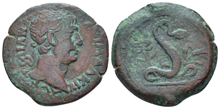 Egypt, Alexandria Trajan, 98-117 Diobol circa 112-113 (year 16), Æ 24.00 mm., 7....