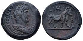 Egypt, Alexandria Hadrian, 117-138 Diobol circa 133-134 (year 18) - From a private British collection. (Starting Bid £ 70)