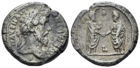 Egypt, Alexandria. Dattari. Marcus Aurelius, 161-180 Tetradrachm circa 161-162 (year 2) - From the Dattari collection. Illustrated as better type in R...