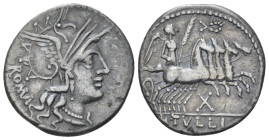 M. Tullius. Denarius circa 121 (Starting Bid £ 40 *)