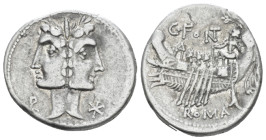 C. Fonteius. Denarius 114 or 113 (Starting Bid £ 40)