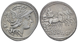 L. Sentius C. f. Denarius circa 101 (Starting Bid £ 40 *)