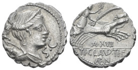 Ti. Claudius Nero. Denarius serratus circa 79 (Starting Bid £ 50 *)