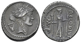 P. Clodius M. f. Turinus. Denarius circa 42 (Starting Bid £ 45 *)