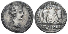 Octavian as Augustus, 27 BC – 14 AD Denarius Lugdunum 2 BC - 4 AD (Starting Bid £ 80 *)