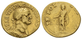 Vespasian, 69-79 Aureus Lugdunum 71 (Starting Bid £ 1200 *)