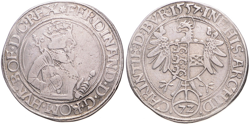 FERDINAND I (1526 - 1564)
 72 Kreuzer 1557 Klagenfurt Klagenfurt. Dav 8022 30.5...