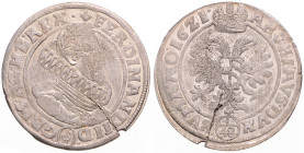 FERDINAND II (1617 - 1637)
 48 Kreuzer 1621 Brno Brno. Hal 859 9.46 g. about EF | about EF , prasklý strížek | cracked planchet