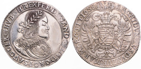 FERDINAND III (1637 - 1657)
 1 Thaler 1658 KB KB. Husz 1242 28.59 g. EF | EF , leštený v ploše | tooled surface