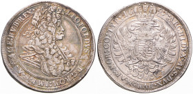 LEOPOLD I (1657 - 1705)
 1 Thaler 1697 KB KB. Dav 3264 28.46 g. VF | VF , stopa po oušku | trace of mounting