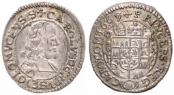 LEOPOLD I (1657 - 1705)
 3 Kreuzer Karl II von Lichtenstein 1669 Olomouc Olomouc 1.64 g. EF | EF