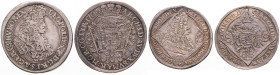 LEOPOLD I (1657 - 1705)
 Lot 2 coins - 1/2 Thaler 1700 KB and 1/4 Thaler 1700 KB KB KB 21.07 g. VF | VF , stopa po oušku | trace of mounting