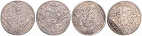 LEOPOLD I (1657 - 1705)
 Lot 2 coins - 1/4 Thaler 1699 KB and 1701 KB KB KB 13.99 g. VF | VF , stopa po oušku | trace of mounting