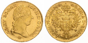 JOSEPH II (1765 - 1790)
 1 Ducat 1788 B B. Her 35 3.49 g. about UNC | about UNC
