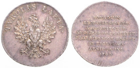 LEOPOLD II (1790 - 1792)
 Silver jeton (small) Homage in Tirol 1790 20 mm, Ag 900/1000, Nov XVI. C *2 a 2.18 g. about UNC | about UNC , drobné justov...