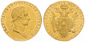 FRANCIS II / I (1792 - 1806 - 1835)
 1 Ducat 1830 E E. Früh 105 3.29 g. EF | EF