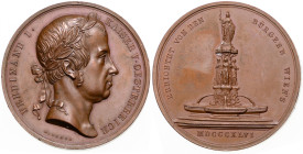 FERDINAND V / I (1835 - 1848)
 AE medal To commemorate the Construction of the Schwanthaler fountain in Vienna 1846 49 mm, bronz, K. Lange, Haus 115 ...