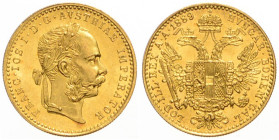 FRANZ JOSEPH I (1848 - 1916)
 1 Ducat 1889 Früh 1248 3.49 g. about UNC | about UNC