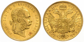 FRANZ JOSEPH I (1848 - 1916)
 1 Ducat 1889 Früh 1248 3.49 g. about UNC | about UNC
