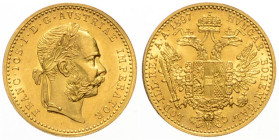FRANZ JOSEPH I (1848 - 1916)
 1 Ducat 1897 Früh 1256 3.49 g. about UNC | about UNC