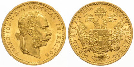 FRANZ JOSEPH I (1848 - 1916)
 1 Ducat 1898 Früh 1257 3.49 g. about UNC | about UNC