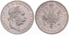 FRANZ JOSEPH I (1848 - 1916)
 2 Gulden 1879 Früh 1378 24.58 g. about UNC | about UNC