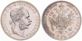 FRANZ JOSEPH I (1848 - 1916)
 2 Gulden 1883 Früh 1382 24.66 g. about UNC | about UNC