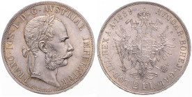 FRANZ JOSEPH I (1848 - 1916)
 2 Gulden 1889 Früh 1388 24.65 g. about UNC | about UNC